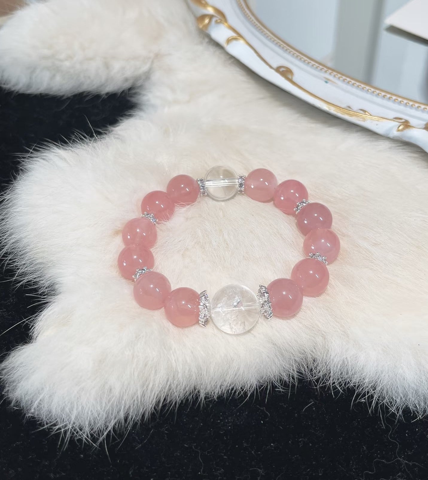 Rose Quartz Crystal Bracelet – Attract Love & Self-Care | 8mm Natural Gemstone Jewelry