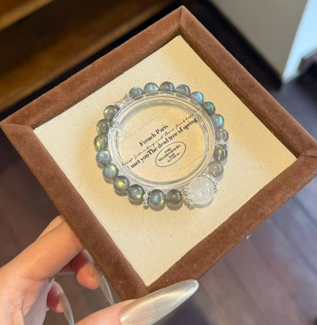 Moonstone Crystal Bracelet – Enhance Intuition & Feminine Energy | Natural Gemstone Jewelry